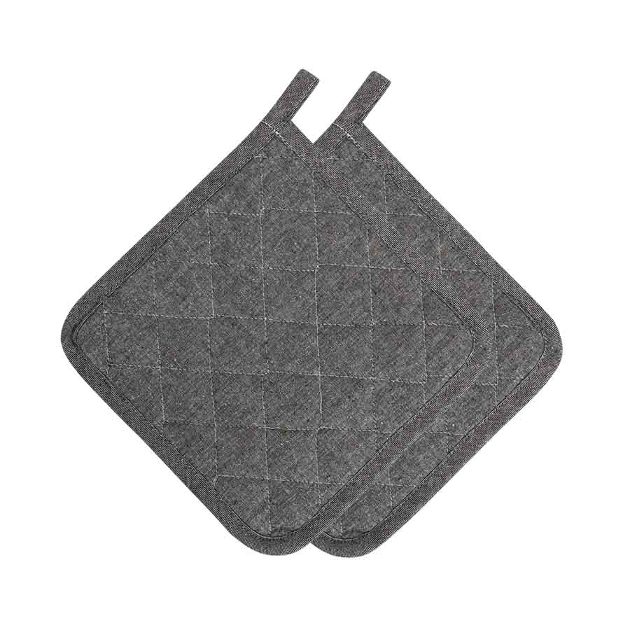Gryteklut Sort 2pk 22x22cm Eco