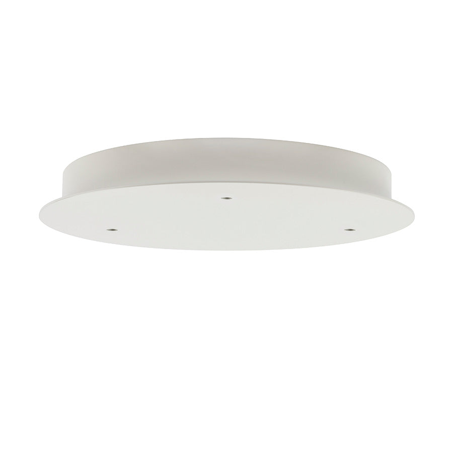 Hadeland Glassverk Baldakin 3 Hull Ø340mm Hvit - Elegant, hvit takbaldakin i lav profil, ideell for minimalisme og stilren belysning. Baldakin.