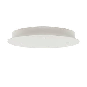 Hadeland Glassverk Baldakin 3 Hull Ø340mm Hvit - Elegant, hvit takbaldakin i lav profil, ideell for minimalisme og stilren belysning. Baldakin.