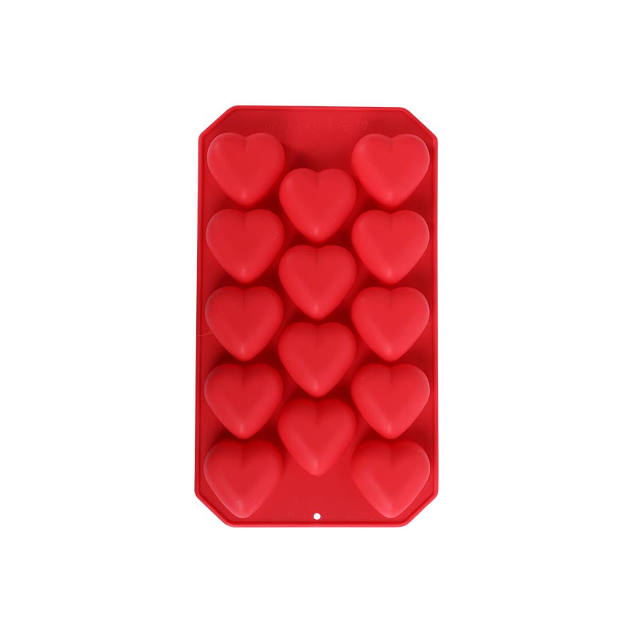 Seasons Love Collection Isbitform Hjerter Silikon 22x11x2cm Rød