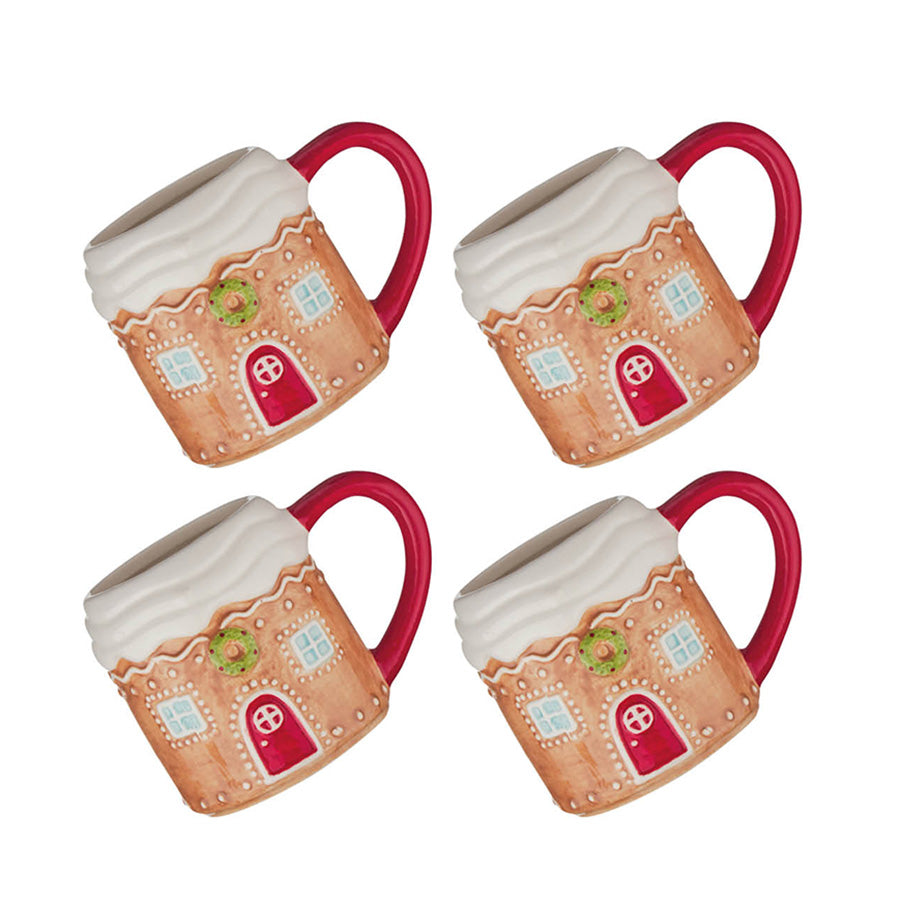 Julekrus Pepperkakehus 4pk