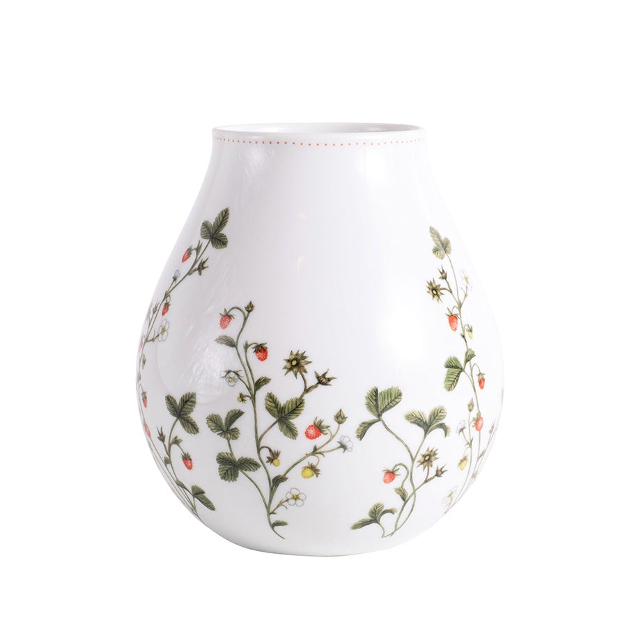 Porsgrunds Porselænsfabrik Jordbæreng Vase 19 cm