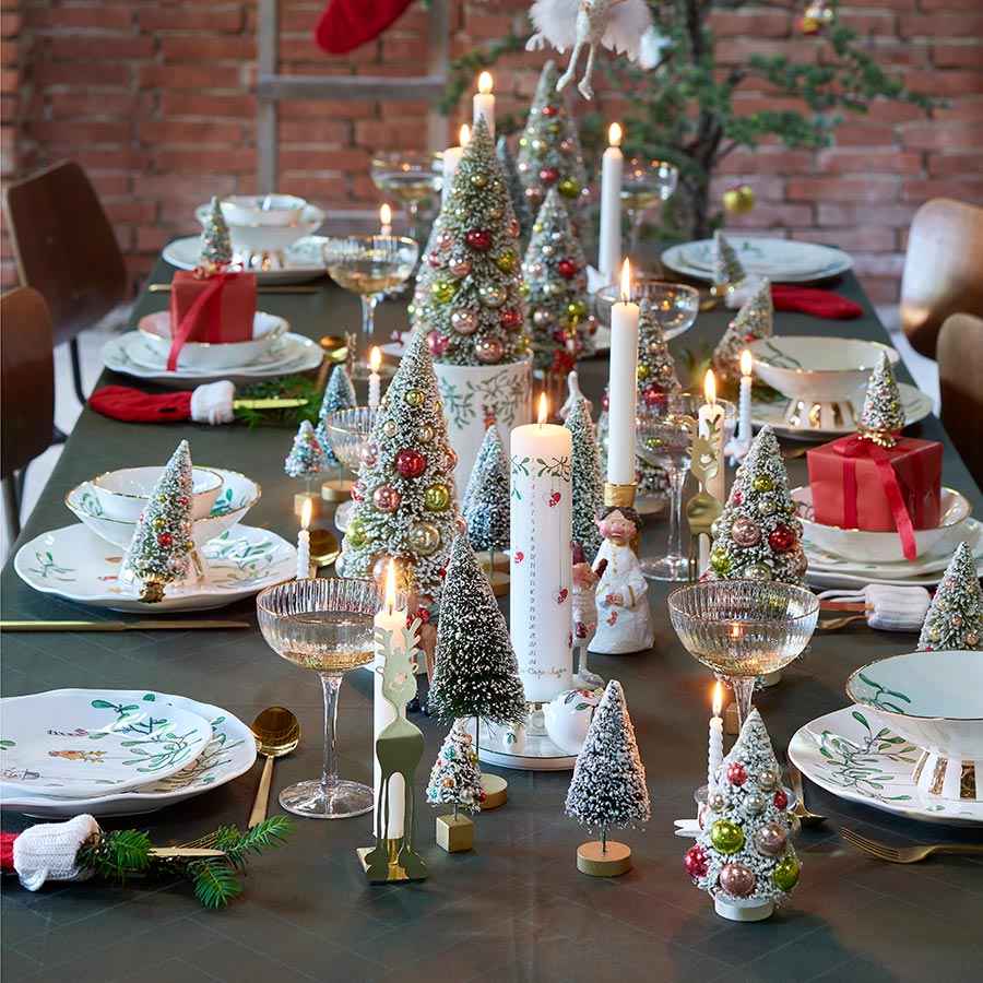 Julepynt Juletre 21cm Grønn