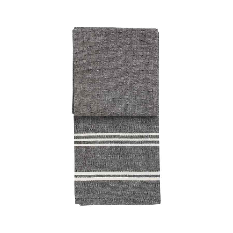 Kjøkkenhåndkle Sort Bomull 50X70cm 2pk