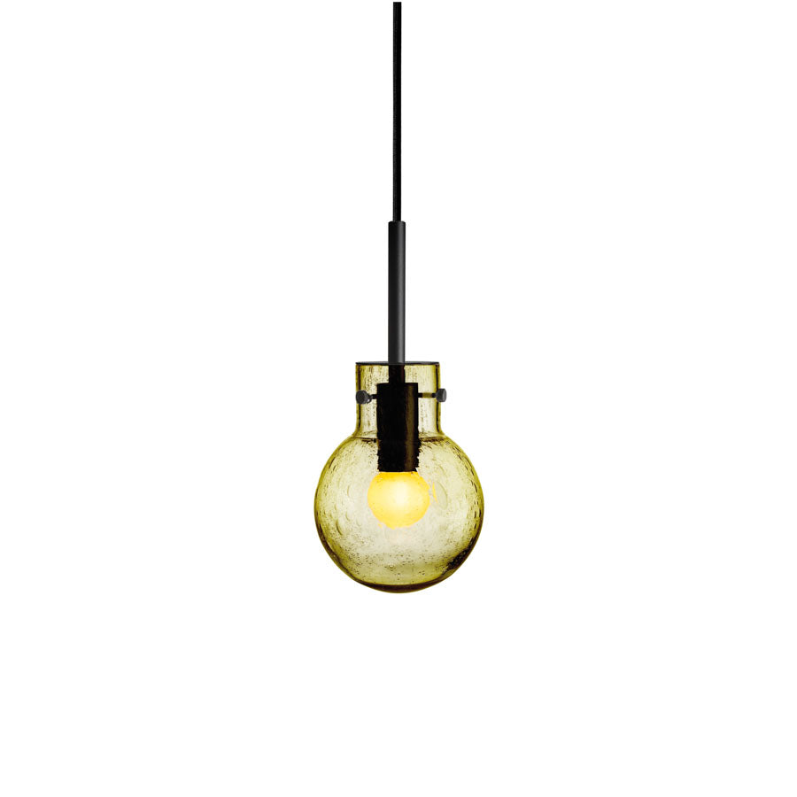 Hadeland Glassverk Krystallkule Taklampe Soda Oliven
