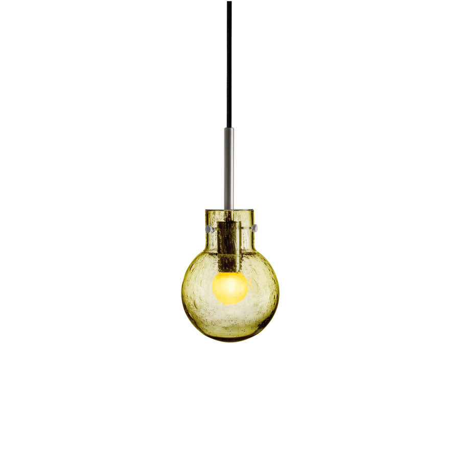 Hadeland Glassverk Krystallkule Taklampe Soda Oliven