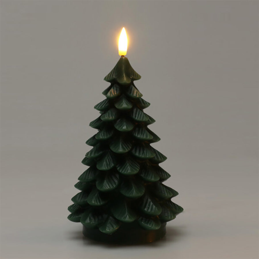 LED-lys Juletre m/Timer Grønn 17cm