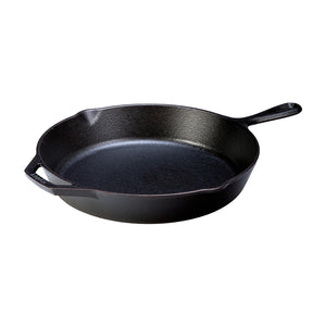 Lodge støpejernspanne på 30 cm i klassisk design, perfekt for jevn steking og tilberedning av store retter.