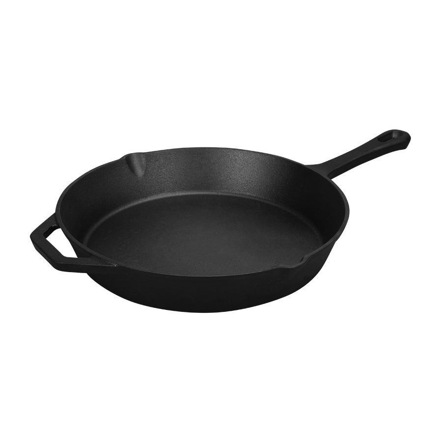 Malm Støpejernspanne Uten Emalje 30cm fra ASK, en solid støpejernspanne med tykk bunn for jevn varmefordeling.