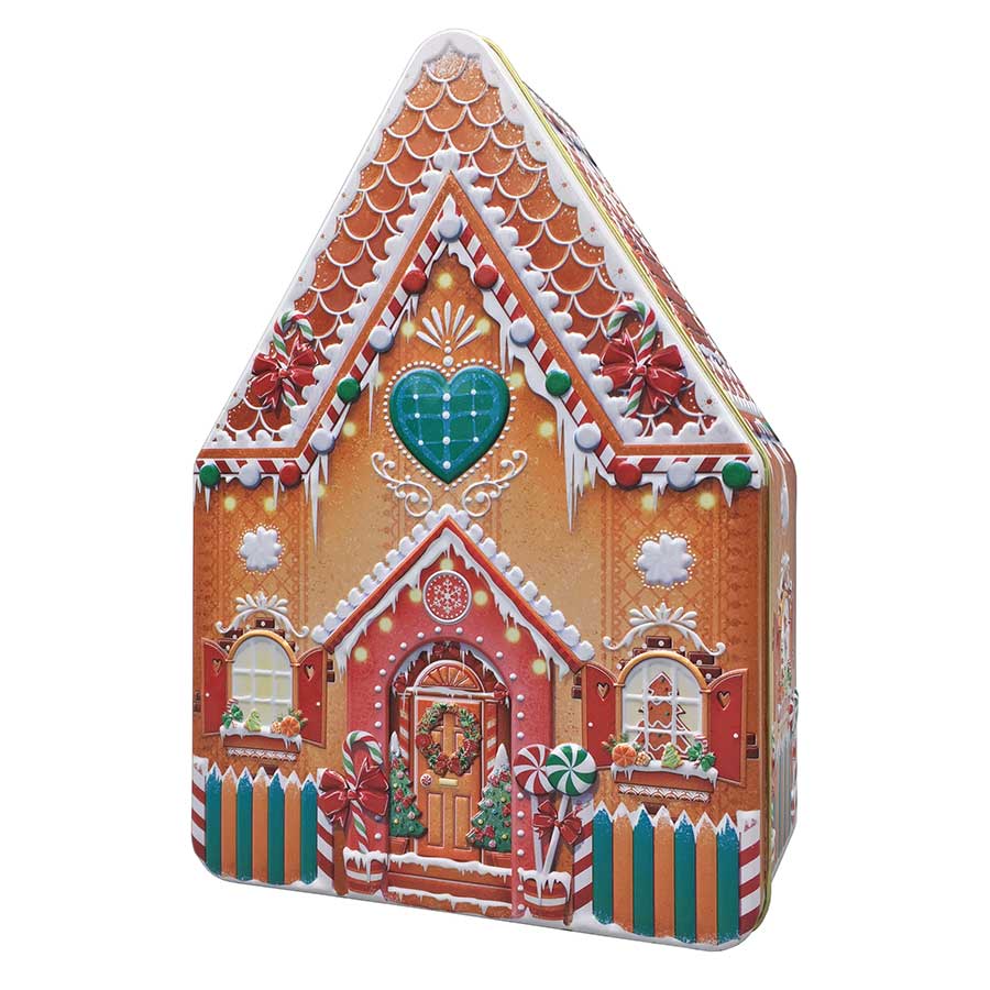 Metallboks PepperkakehusS 15,9x7,8x22,9cm