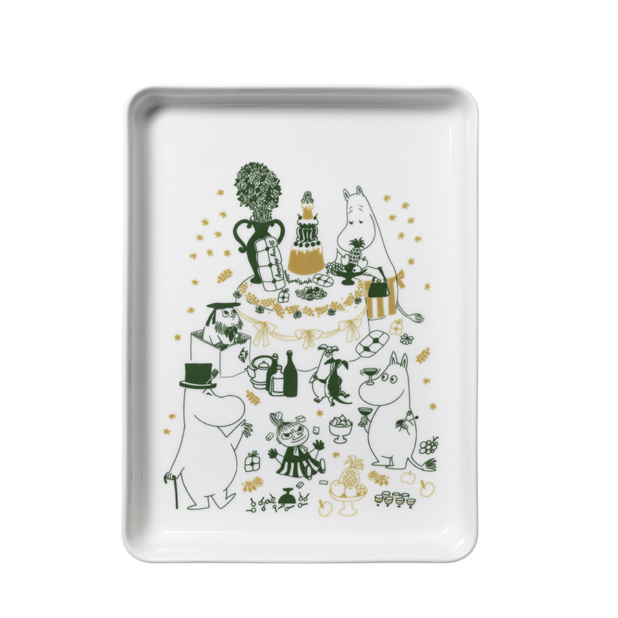 Rektangulært Mummi serveringsfat 24x32 cm Kjærlighetsgave sett ovenfra