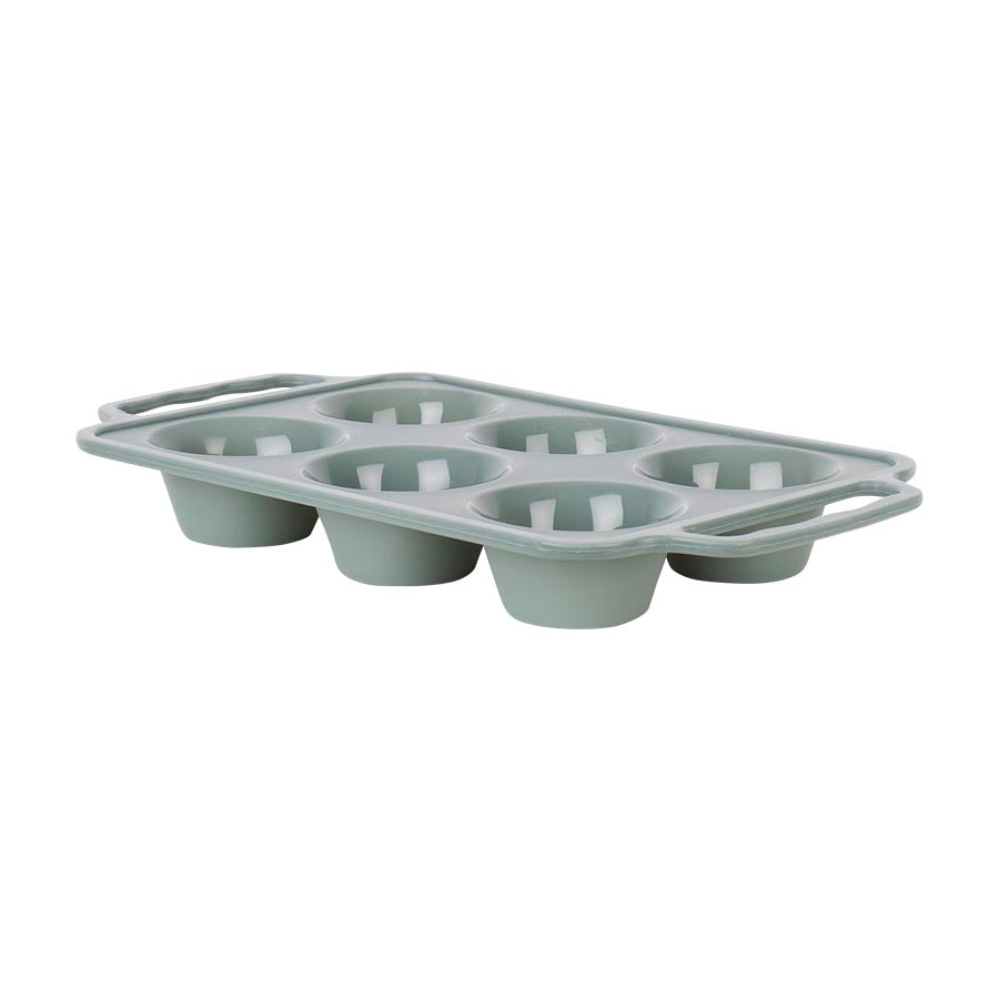 MUFFINSFORM 6/HULL SILIKON GRØNN