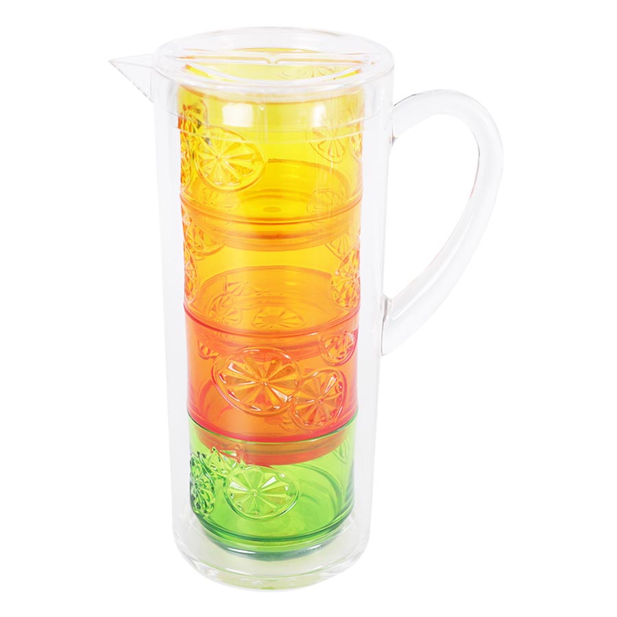 Seasons Summer Collection Mugge 2L m/ Stablebare Glass 4stk 400ml