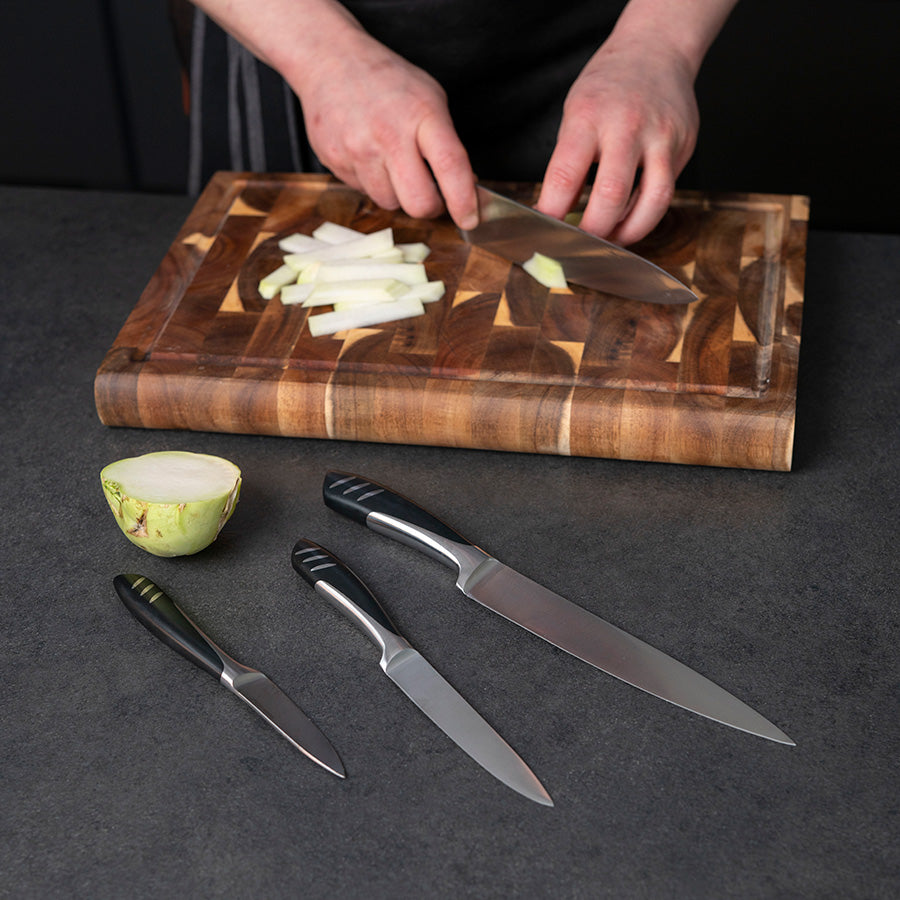 Christiania 1739 Nagasaki Knivblokk Sort m/5 Kniver