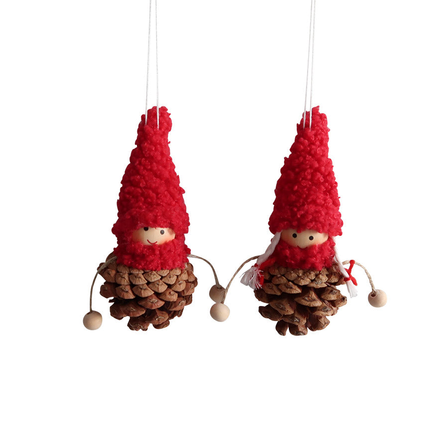 Julepynt Nissepar Kongle 11cm 2pk