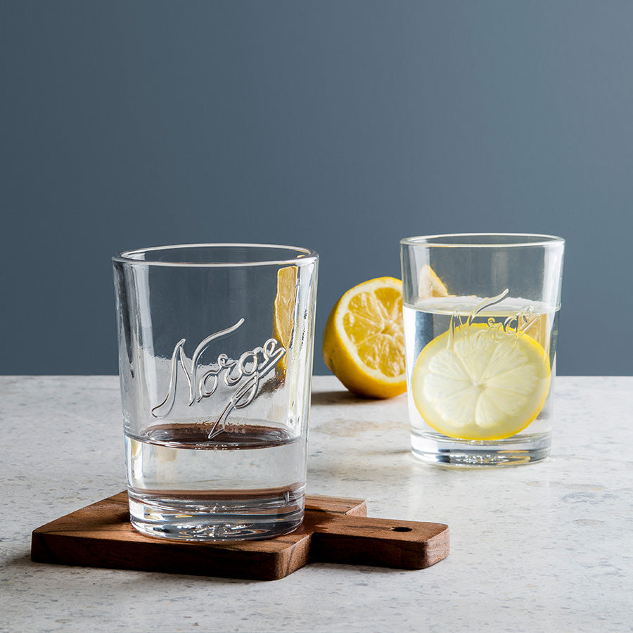 Norgesglasset Kjøkkenglass 400ml/250ml 12stk - Bilde av robuste glass perfekte for juice, våte drikker og varme drikker.