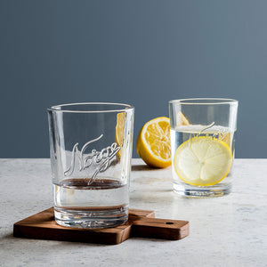 Norgesglasset Kjøkkenglass 400ml/250ml 12stk - Bilde av robuste glass perfekte for juice, våte drikker og varme drikker.