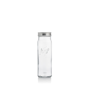 NORGESGLASSET Norgesglass Flaske 0,5L i klart glass med skrukork, ideell for servering og oppbevaring av drikke.