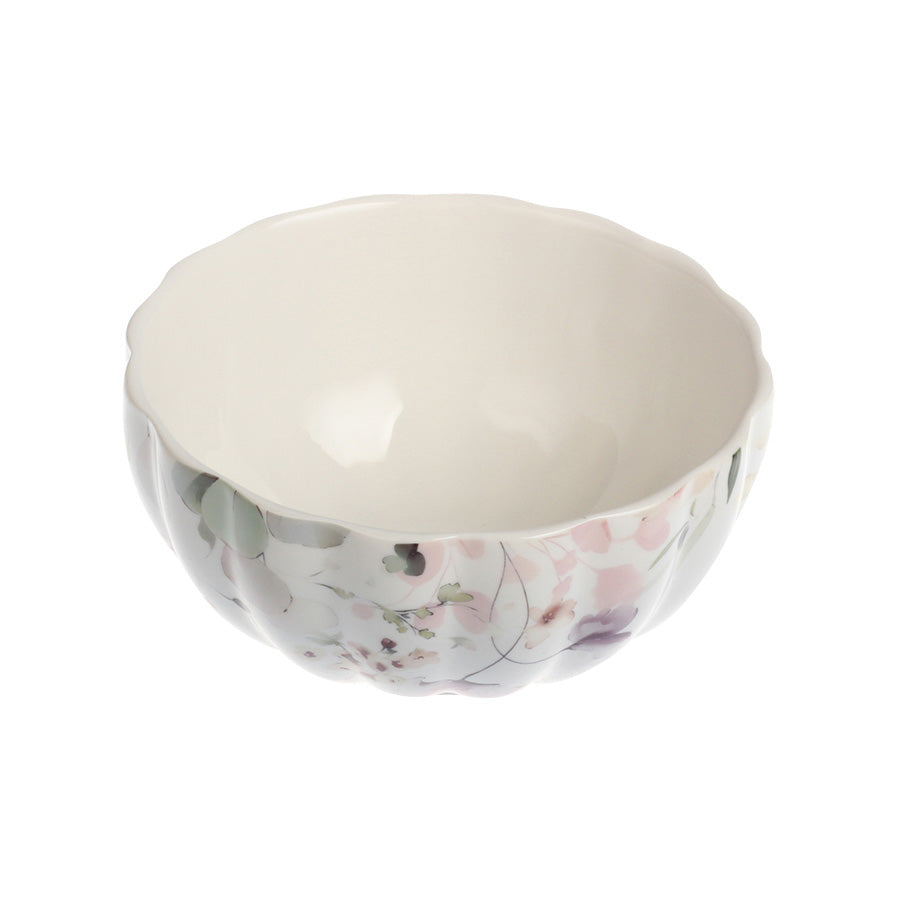 Nova Lilly Bolle 13cm Flower - en sjarmerende skål med bølgete kant og blomsterdesign, ideell for servering av snacks og snacks.