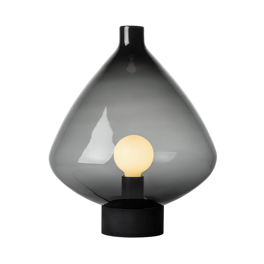 Hadeland Glassverk Arkiv Bordlampe 4218 Røkgrå