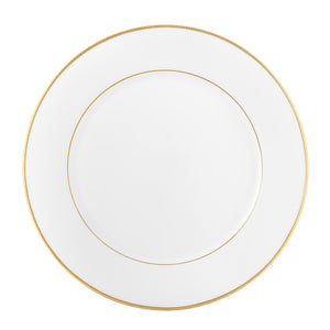 Porsgrund Porselænsfabrik Isabelle Gull Tallerken 28 cm - oversiktsbilde av tallerkenens gullkant og klassiske design, perfekt for borddekkingen.