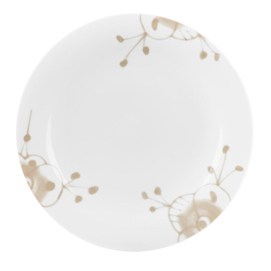 Porsgrund Porselænsfabrik Maxistrå Tallerken 28 cm Beige, middagstallerken i porselen med beige stråmønster, elegant og tidløst design.