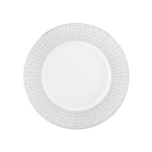 Porsgrund Porselænsfabrik Vivienne Platinum Tallerken 22cm med elegant platinadekor, perfekt for moderne borddekking.