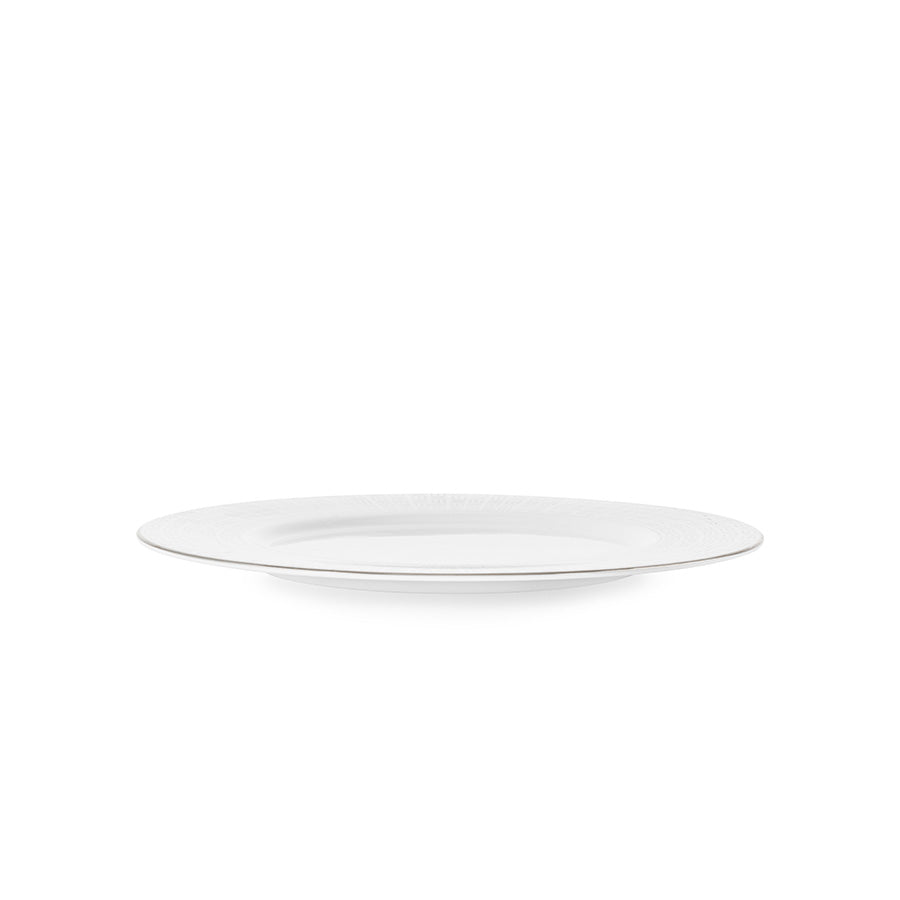 Porsgrund Porselænsfabrik Vivienne Platinum Tallerken 22cm i benporselen, med detaljert design og tidløst uttrykk.