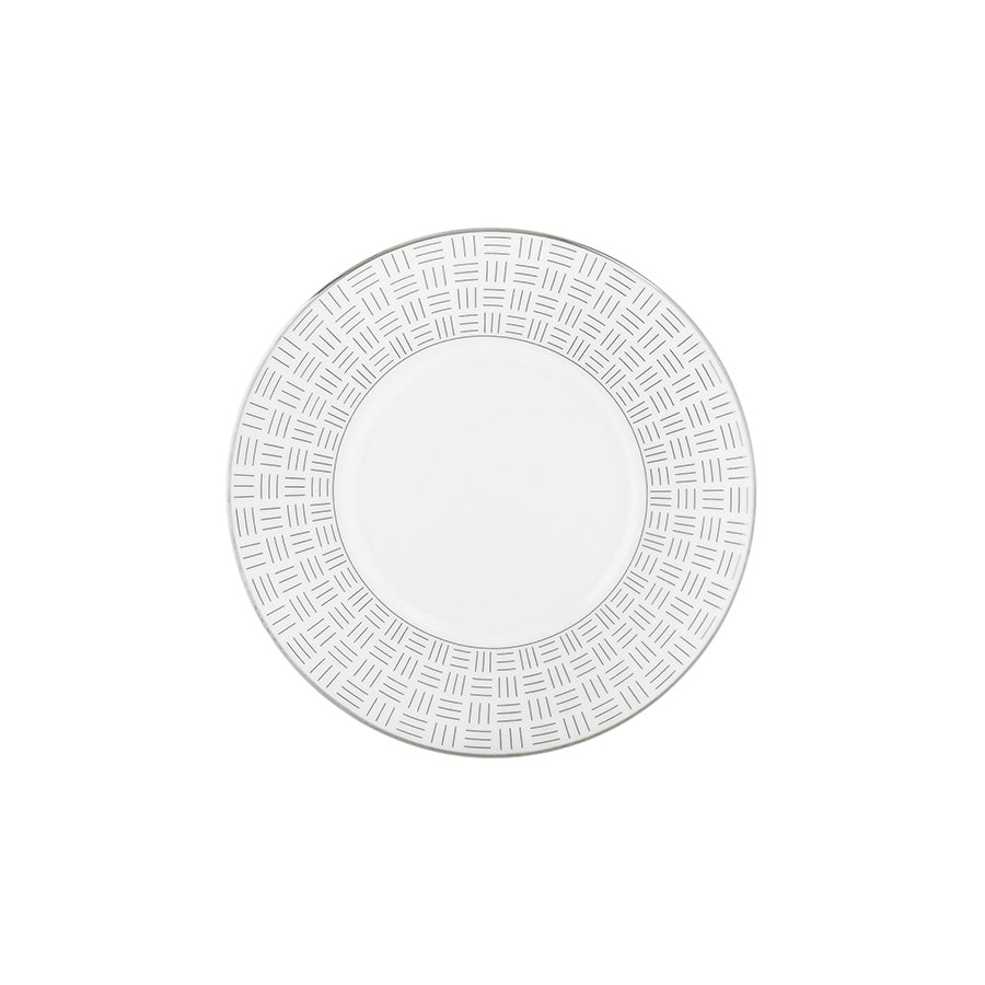 Porsgrund Porselænsfabrik Vivienne skål, vakker design med platinadekor, komplementerer teoppstillingen.