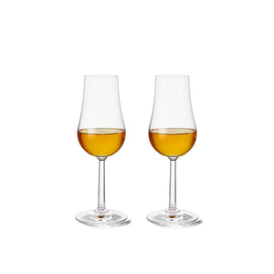 ROSENDAHL – Rosendahl Grand Cru Soft Glass Brennevinsglass 2pk 24cl vist med brennevin/likør i tulipanformet Grand Cru-brennevinsglass (24 cl), 2-pakning