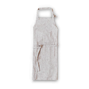 Rosendahl Forkle terracotta med moderne rutemønster, fremstilt av GRS-sertifisert resirkulert bomull og polyester, perfekt til kjøkkenbruk.