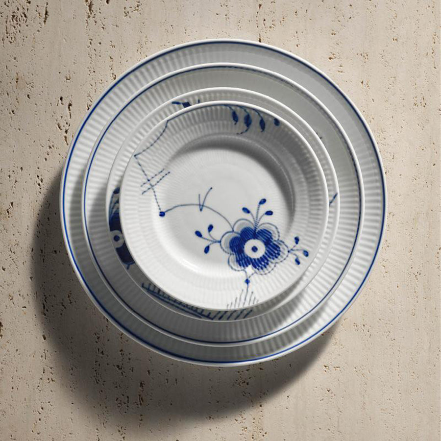 Royal Copenhagen Blå Mega Riflet Asjett 22cm