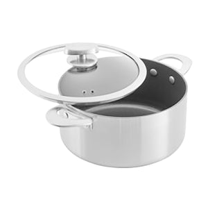 Scanpan Nura gryte med avtakbart glasslokk og mørk non-stick innside