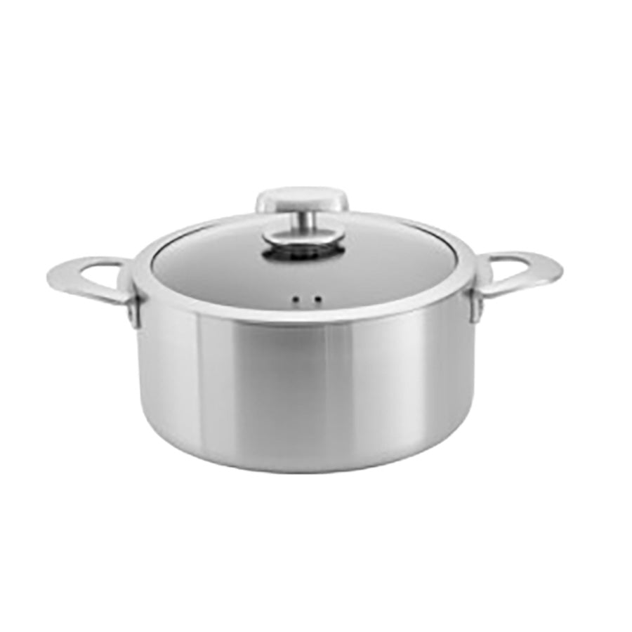 Scanpan Nura gryte 4,8 liter med glasslokk og solide sidehåndtak