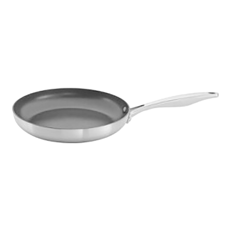 Scanpan Nura 26 cm stekepanne i rustfritt stål med mørkt PFAS-fritt non-stick-belegg og ergonomisk håndtak