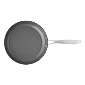 Scanpan Nura stekepanne 28 cm vist ovenfra med jevn stekeflate og langt stålhåndtak