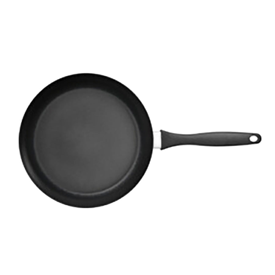 Scanpan Sava stekepanne 24 cm sett ovenfra med rund stekeflate og langt håndtak