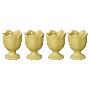 Seasons Eggeglass 4pk gul 7cm fra Seasons Spring Collection - fargerike eggeglass som gir frokostbordet et solfylt løft.