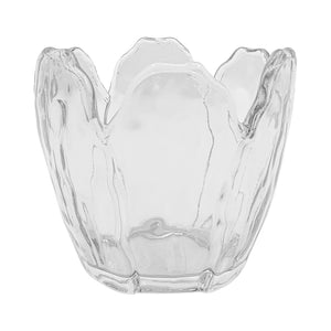 Seasons lyslykt 9,5x9cm klar – dekorativ klar glasslykt med blomsterinspirert design, perfekt for å skape stemning.