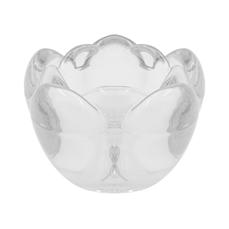 Seasons Lyslykt Spring Collection 8x5,5cm klar. En krystallklar lyslykt i glass, ideell for å skape en stemningsfull atmosfære.