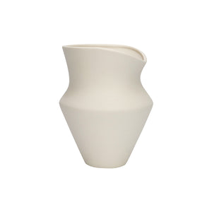SEASONS Seasons Summer Collection Vase keramikk 15,5 cm – matt liten Vase med skulpturell form på hvit bakgrunn