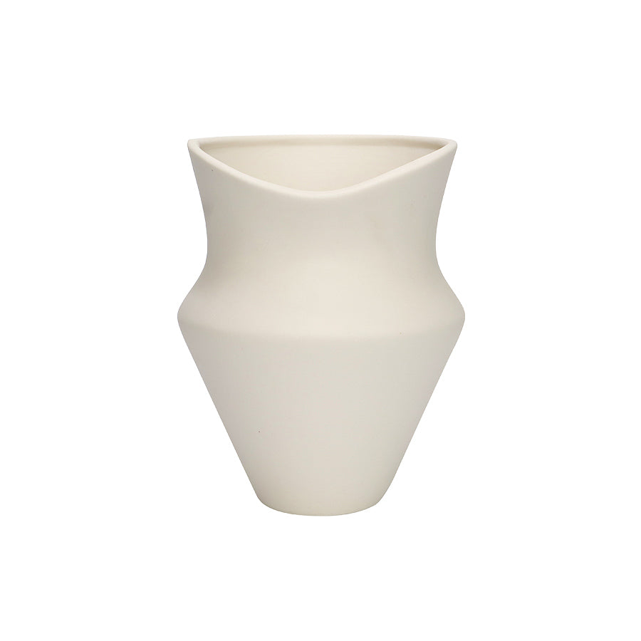 SEASONS Seasons Summer Collection Vase keramikk 15,5 cm – kompakt Vase i matt keramikk med skulpturell silhuett for små buketter