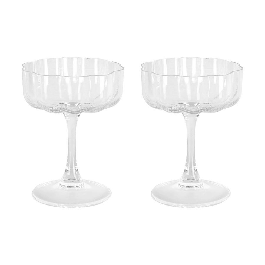 Seasons Summer Collection Champagneskåler Blomst 25cl 2pk