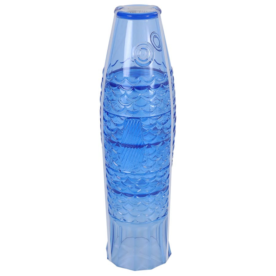 Seasons Summer Collection Stablebare Glass Fisk 400ml 4stk Blå