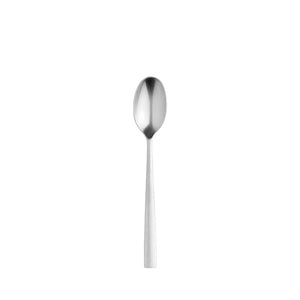 Elegant Stelton Chaco teskje i rustfritt stål, designet av Tias Eckhoff, perfekt for kaffe, te og dessert