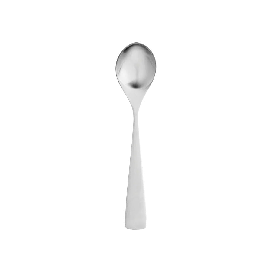 Stelton Maya dessertskje i rustfritt stål, med ergonomisk design og slank form for perfekt balanse og komfort.