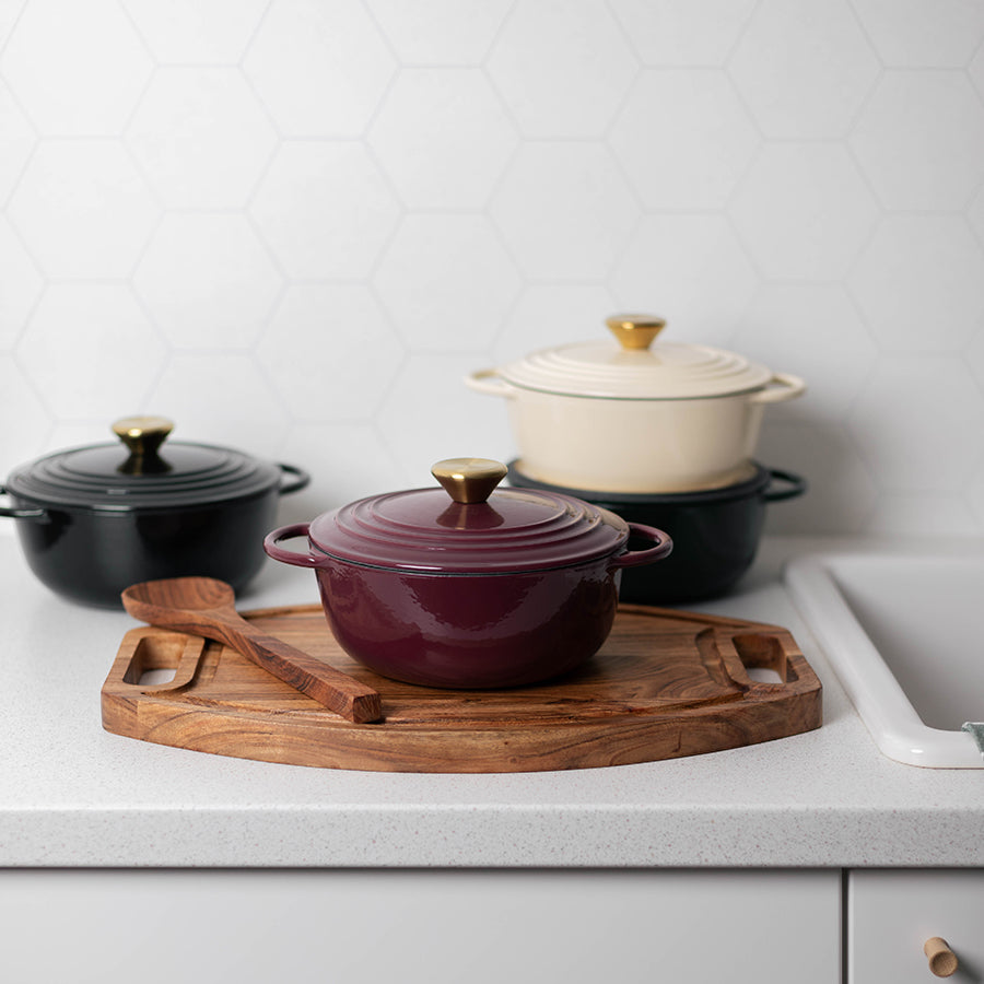 Christiania 1739 Støpejern Støpejernsgryte 2L Burgunder