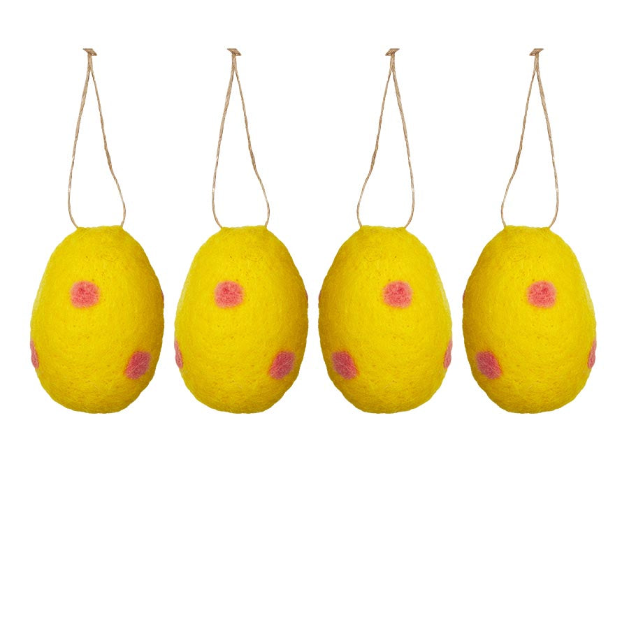 Seasons Easter Collection Tovet Egg Ull 4x4cm 4pk