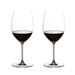 RIEDEL Veritas Cabernet/Merlot 2-pk 270-årsjubileum – to vinglass av klart krystall for Cabernet/Merlot
