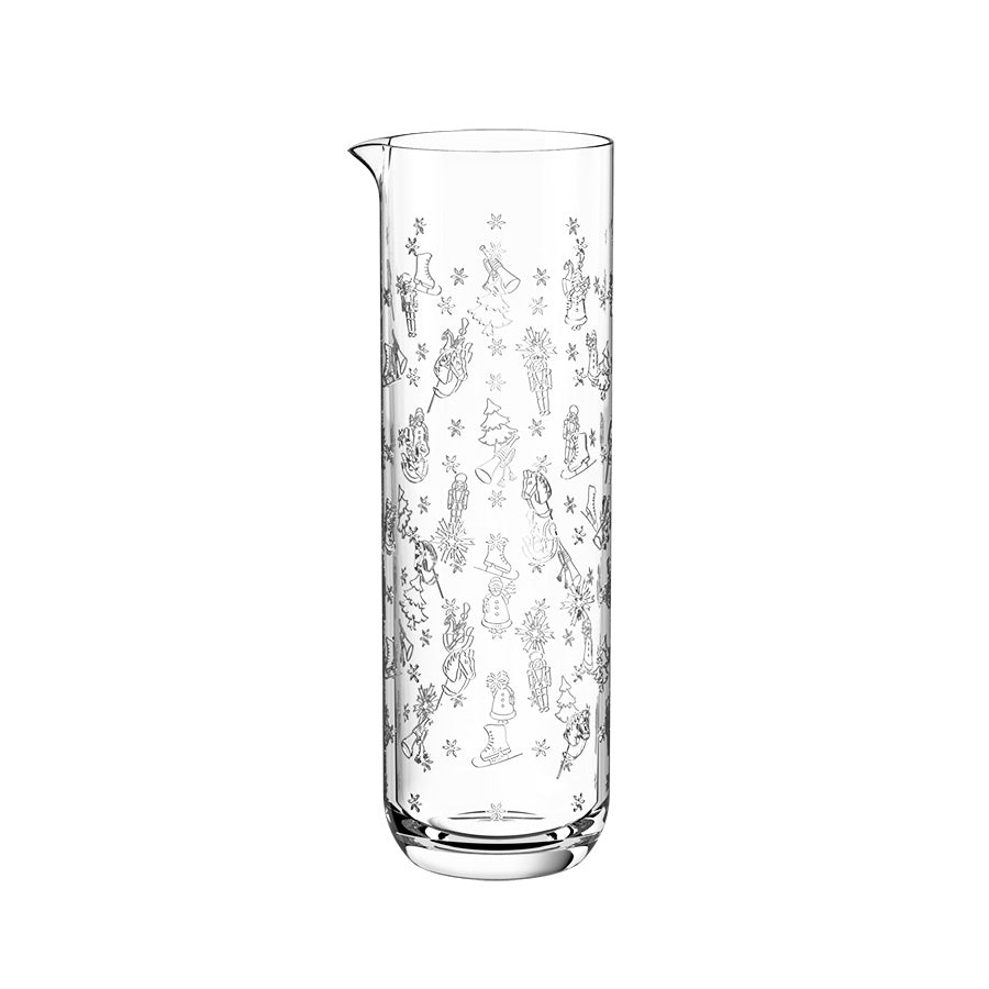 Villeroy & Boch Toy's Delight glassmugge på 1 liter i klart krystallglass med festlig juledekor
